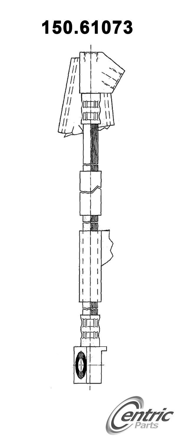 Foto de Manguera freno hidrulico para Ford Taurus 2000 2002 Marca CENTRIC PARTS Nmero de Parte 150.61073