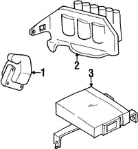 Foto de Mdulo de Control del Encendido Original para Mitsubishi 3000GT Dodge Stealth Marca CHRYSLER Nmero de Parte MD152999