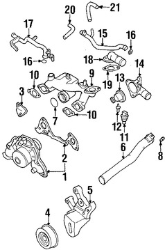 Foto de Anillo de Tubo de Refrigerante de Motor Original para Mitsubishi Diamante Marca CHRYSLER Nmero de Parte MD030763