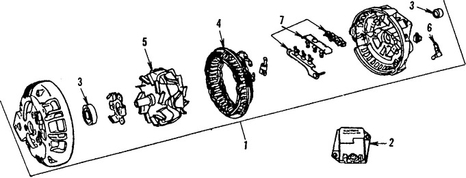 Foto de Regulador de Voltaje Original para Dodge Plymouth Mitsubishi Chrysler Marca CHRYSLER Nmero de Parte MD607372