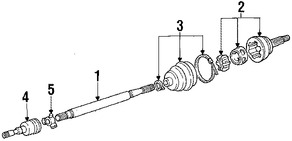 Foto de Eje propulsor Homocintica Original para Chrysler Dodge Plymouth Marca CHRYSLER Nmero de Parte 4641026