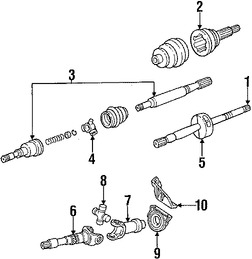 Foto de Kit Junta Homocinetica Original para Chrysler TC Maserati 1989 1990 1991 Marca CHRYSLER N�mero de Parte 4384734