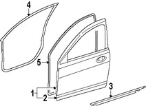 Foto de Protector contra Intemperie Cristal de Puerta Original para Chrysler Sebring Chrysler 200 Marca CHRYSLER Nmero de Parte 5303656AE