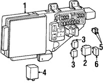 Foto de Caja de Fusibles Original para Chrysler Cirrus 1995 1996 Marca CHRYSLER Nmero de Parte 4606218