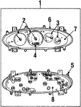 Foto de Cubierta de Panel de Instrumentos Original para Chrysler Cirrus Chrysler Sebring Marca CHRYSLER N�mero de Parte 4728384