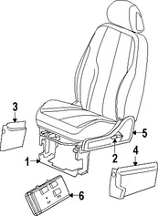 Foto de Panel lateral de Asiento Original para Chrysler PT Cruiser 2006 Marca CHRYSLER N�mero de Parte 1FW031KAAB
