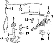 Foto de Varillas de Limpiaparabrisas Original para Chrysler Sebring Chrysler 200 Dodge Avenger Marca CHRYSLER Nmero de Parte 68020539AA