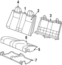 Foto de Cubierta de Asiento Original para Chrysler Sebring 2010 Marca CHRYSLER N�mero de Parte 1RX17XDVAA