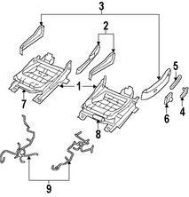 Foto de Cubierta de Riel de Asiento Original para Chrysler Sebring 2009 2010 Marca CHRYSLER Nmero de Parte 1HL891DVAC