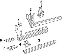 Foto de Estribo Original para Chrysler Sebring 2009 2010 Chrysler 200 2011 2012 2013 2014 Marca CHRYSLER N�mero de Parte 4389551AG