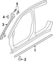 Foto de Protector de Estribo Original para Chrysler Sebring Chrysler 200 Marca CHRYSLER N�mero de Parte 5155615AD