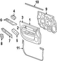 Foto de Panel Interior de Puerta Original para Chrysler Sebring 2009 2010 Marca CHRYSLER Nmero de Parte 1GL291DVAA