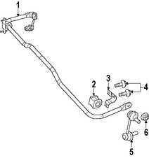 Foto de Barra Estabilizadora de Suspensin Original para Chrysler Sebring 2009 2010 Dodge Avenger 2009 2010 Marca CHRYSLER Nmero de Parte 68065515AA