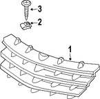 Foto de Tuerca de rejilla Original para Chrysler Crossfire 2004 2005 2006 2007 2008 Marca CHRYSLER Nmero de Parte 5098844AB