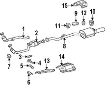 Foto de Tubo de Escape Original para Chrysler Crossfire 2004 2005 2006 2007 2008 Marca CHRYSLER N�mero de Parte 5097423AA