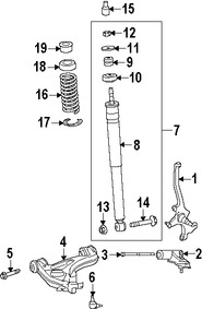 Foto de Aislante de Muelle Original para Chrysler Crossfire 2004 2005 2006 2007 2008 Marca CHRYSLER N�mero de Parte 5099730AA