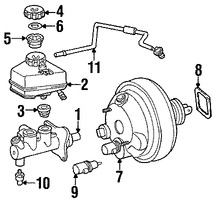 Foto de Empacadura de Booster Frenos de Potencia Original para Chrysler Crossfire 2004 2005 2006 2007 2008 Marca CHRYSLER Nmero de Parte 5096352AA