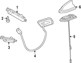 Foto de Mdulo de Antena de Radio Original para Chrysler 300 2015 2016 2017 Marca CHRYSLER Nmero de Parte 5064786AB