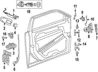 Foto de Cable de Cerrojo de Puerta Original para Chrysler 300 Marca CHRYSLER N�mero de Parte 68359614AA