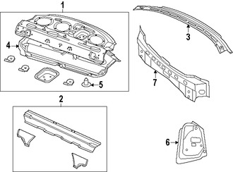 Foto de Panel posterior Original para Chrysler 300 Marca CHRYSLER N�mero de Parte 68248268AB