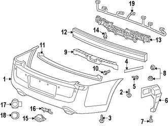 Foto de Soporte de cubierta de parachoques Original para Chrysler 300 Marca CHRYSLER N�mero de Parte 57010399AD
