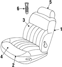 Foto de Cojin de Asiento Original para Chrysler 300M 2002 Marca CHRYSLER Nmero de Parte WX151L5AA