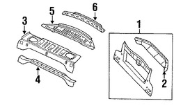 Foto de Panel posterior Original para Chrysler 300M 1999 2000 2001 2002 2003 2004 Marca CHRYSLER N�mero de Parte 4575210AF