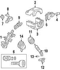Foto de Interruptor del limpiaparabrisas Original para Chrysler PT Cruiser 2006 Marca CHRYSLER N�mero de Parte 5183954AB