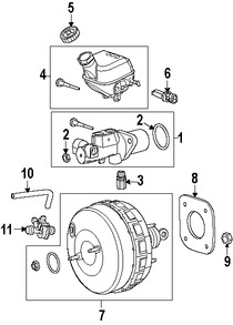 Foto de Empacadura de Booster Frenos de Potencia Original para Chrysler PT Cruiser 2006 2007 2008 2009 2010 Marca CHRYSLER Nmero de Parte 5142500AA