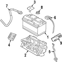 Foto de Sujetador de Batera Original para Dodge Charger Dodge Dakota Dodge Magnum Chrysler 300 Marca CHRYSLER Nmero de Parte 5112059AB