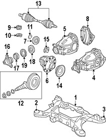 Foto de Sello del Eje Propulsor Original para Dodge Charger Dodge Magnum Chrysler 300 Marca CHRYSLER Nmero de Parte 5127704AA