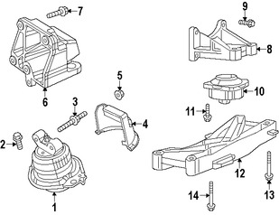 Foto de Soporte de Montura del motor Original para Chrysler 300   Dodge Charger Dodge Challenger Marca CHRYSLER Nmero de Parte 4726016AC