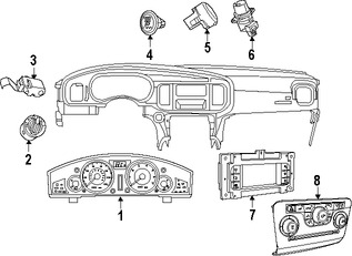 Foto de Sensor de Temperatura del Aire de la Cabina Original para Dodge  Fiat Jeep Chrysler Marca CHRYSLER Nmero de Parte 55111178AC