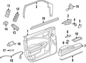 Foto de Manija interior de puerta Original para Dodge Charger 2015 2016 2017 Chrysler 300 2015 2016 2017 Marca CHRYSLER N�mero de Parte 5PF61DX9AC