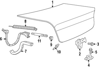 Foto de Bisagra de puerta del maletero Original para Chrysler 300   Dodge Charger Marca CHRYSLER Nmero de Parte 55113712AF