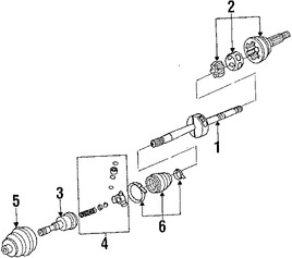 Foto de Eje propulsor Homocintica Original para Chrysler Dodge Plymouth Marca CHRYSLER Nmero de Parte 4504553