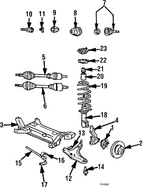 Foto de Rtula de Suspensin Original para Chrysler Dodge Plymouth Marca CHRYSLER Nmero de Parte 4364782