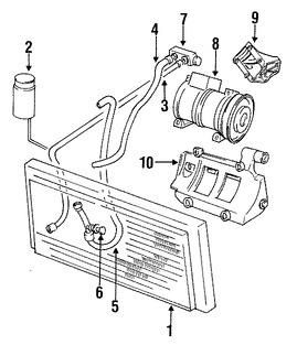 Foto de Manguera Descarga Refrigerante Aire Acondicionado Original para Chrysler Concorde Dodge Intrepid Eagle Vision Marca CHRYSLER Nmero de Parte 4610070AB