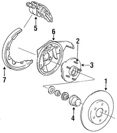 Foto de Tapa de Polvo de Rodamiento Original para Chrysler Concorde Chrysler LHS Chrysler New Yorker Chrysler 300M Dodge Intrepid Eagle Vision Marca CHRYSLER Nmero de Parte 4616560