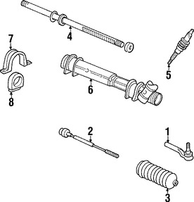 Foto de Buje de Montaje de Pin y Cremallera Original para Chrysler Dodge Plymouth Marca CHRYSLER Nmero de Parte 3643425