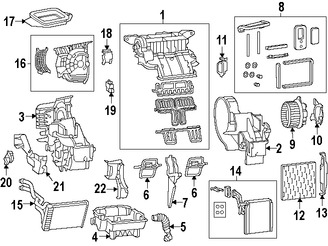 Foto de Motor de Control de Ajuste de Aire HVAC Original para Dodge Dart 2013 2014 2015 2016 Marca CHRYSLER Nmero de Parte 68164960AA