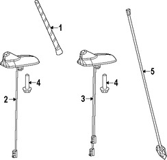 Foto de Base de Antena de Radio Original para Dodge Journey Dodge Dart Jeep Cherokee Marca CHRYSLER Nmero de Parte 5091972AC