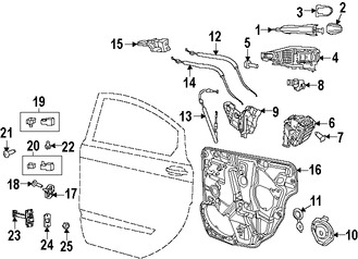 Foto de Freno de puerta Original para Dodge Dart 2013 2014 2015 2016 Marca CHRYSLER Nmero de Parte 68082443AI