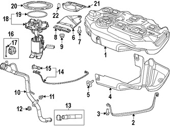 Foto de Tanque de Combustible Original para Dodge Dart Chrysler 200 Jeep Cherokee Marca CHRYSLER Nmero de Parte 68166587AD