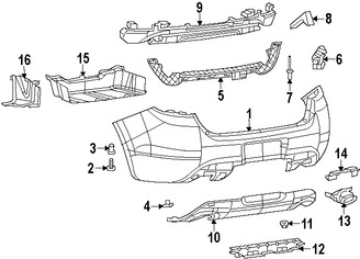 Foto de Enganche de cubierta de parachoques Original para Dodge Dart Chrysler 200 Jeep Cherokee Marca CHRYSLER Nmero de Parte 6510682AA