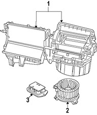 Foto de Carcasa del motor del ventilador HVAC Original para Jeep Compass Jeep Patriot Dodge Caliber Marca CHRYSLER Nmero de Parte 5191801AE