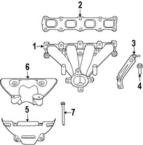 Foto de M�ltiple de Escape Original para Jeep Dodge Chrysler Marca CHRYSLER N�mero de Parte 4693321AD
