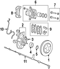 Foto de Rodaje de Rueda Original para Dodge Caliber Jeep Patriot Jeep Compass Marca CHRYSLER N�mero de Parte 5105586AB