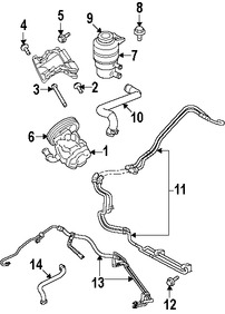 Foto de Manguera de Presin Direccin hidrulica Original para Dodge Caliber Jeep Patriot Jeep Compass Marca CHRYSLER Nmero de Parte 5105788AM