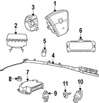 Foto de Sensor de impacto del Air Bag Original para Chrysler Dodge Jeep Marca CHRYSLER Nmero de Parte 4896065AB